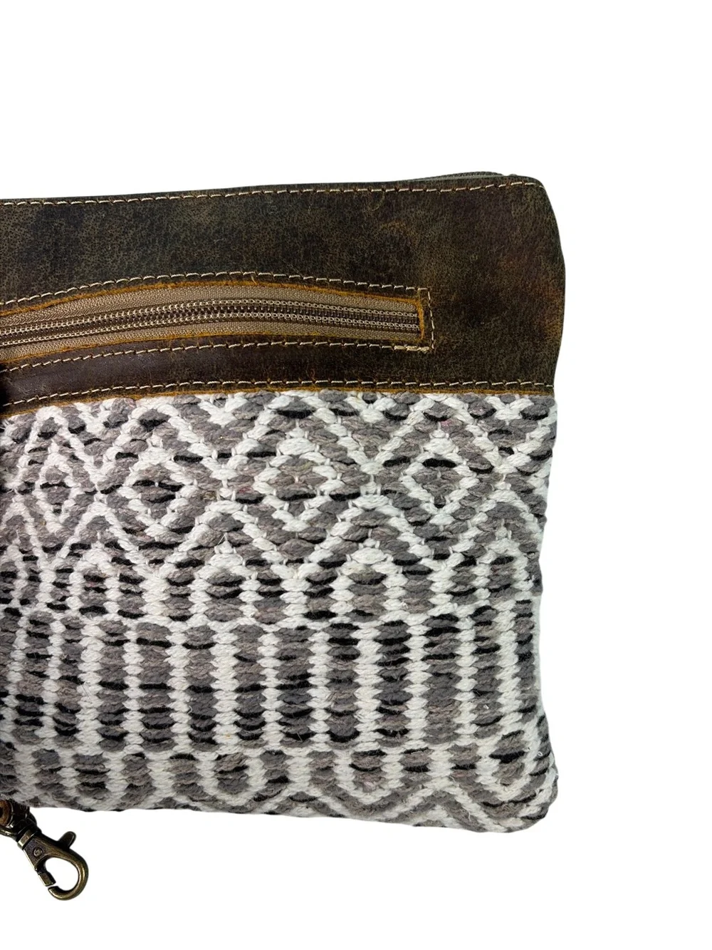 Myra Bag S-2042 Rug, Distressed Leather, Canvas 9.5